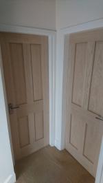 Oak four panel doors
