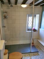 Shower room refurbishment in a 400 year old property