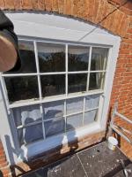 Sash window undergoing refurbishment