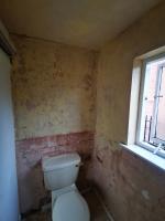 WC going through refurbishment in an 1820's property, tiles and walls stripped