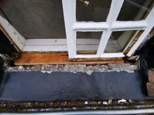 Dormer Yorkshire sash window having replacement wall plate that had rotted over 100s of years