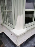 Wooden window casement repaired