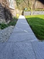 stone tiled garden pathway