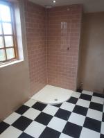 full bathroom installation after botched job by an amateur,
