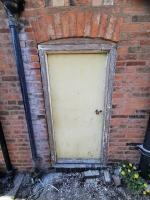 Unloved doorframe ready for refurbishment