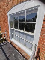 Sash window undergoing refurbishment