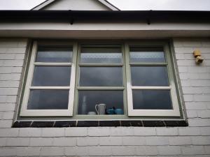 Wooden window casement repaired