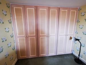 Victorian shaker style wardrobes in an historic property