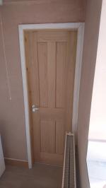 Oak four panel door
