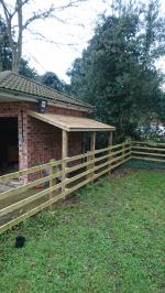 Pressure treated timber lean to / storage shelter