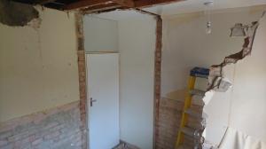 bathroom and toilet being stripped for refurbishment