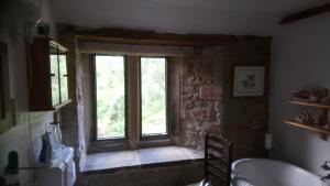 Internal view of mid 16th century property having new window glass fitted
