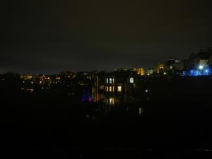 Nottingham city centre at night
