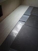 Laminate floor laid over electric underfloor heating