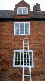 Window repairs on Georgian farmhouse